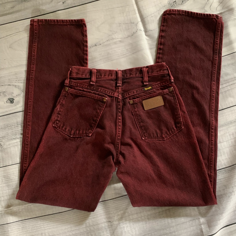 Wrangler  vintage red denim jeans.